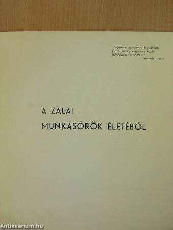 A zalai munkásőrök életéből