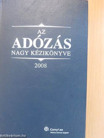 Az adózás nagy kézikönyve 2008