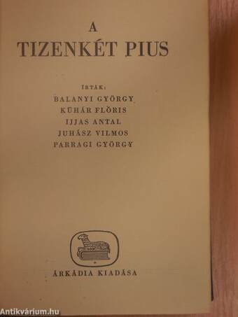 A tizenkét Pius