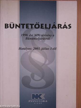 Büntetőeljárás