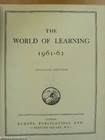 The world of learning 1961-62