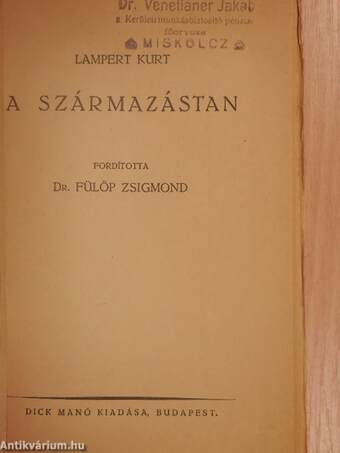 A származástan