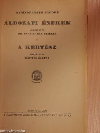 Áldozati énekek/A kertész