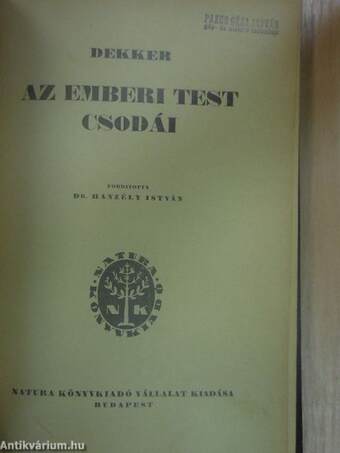 Az emberi test csodái