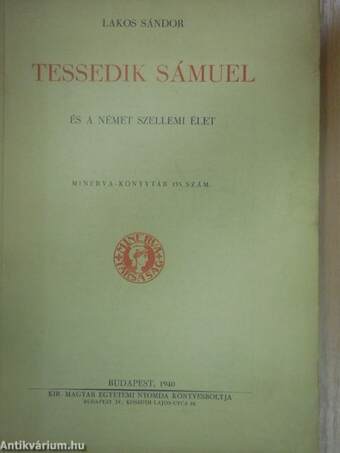 Tessedik Sámuel és a német szellemi élet