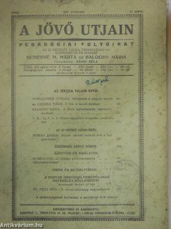 A Jövő utjain 1938/1-6.