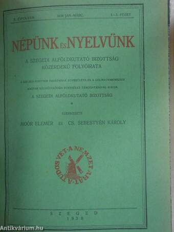 Népünk és Nyelvünk 1938-1939. január-december