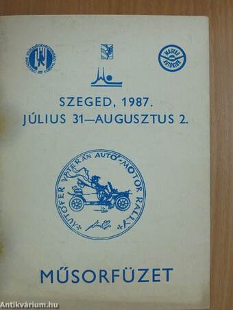 Autófer Veterán Autó-Motor Rally műsorfüzet 1987.