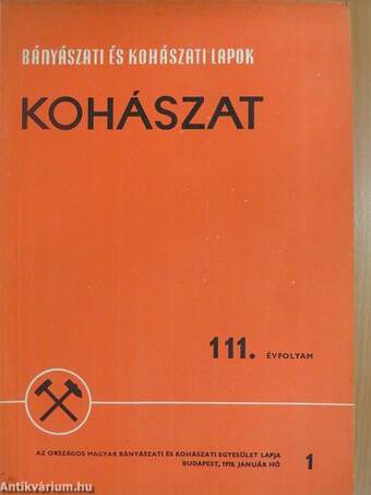 Bányászati és Kohászati Lapok - Kohászat 1978. január