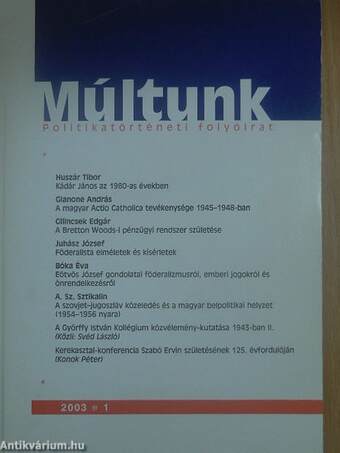 Múltunk 2003/1-4.