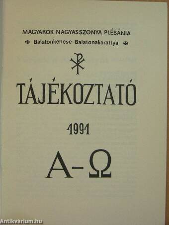 Tájékoztató 1991.