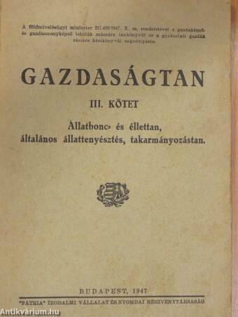 Gazdaságtan III.