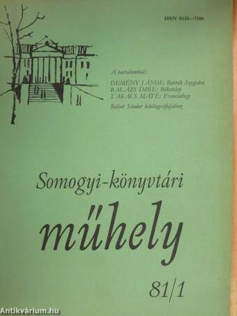 Somogyi-könyvtári műhely 81/1