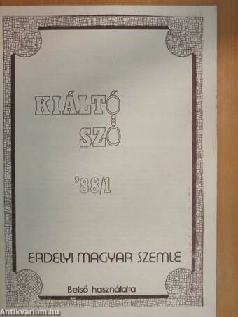 Kiáltó Szó '88/1