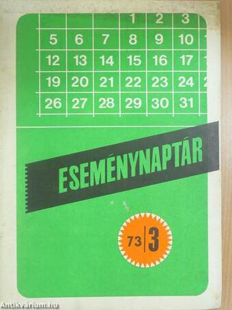 Eseménynaptár 1973/3