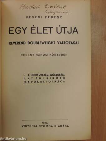 Egy élet útja I-III. (rossz állapotú)