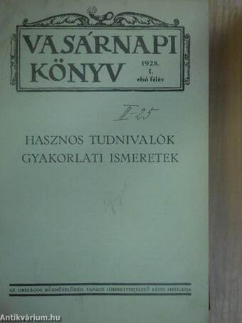 Vasárnapi Könyv 1928. (nem teljes évfolyam)