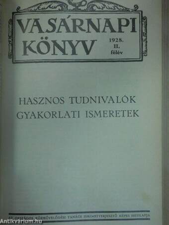 Vasárnapi Könyv 1928. (nem teljes évfolyam)