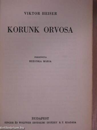 Korunk orvosa