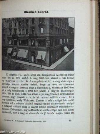 A Budapesti Ujságirók Egyesülete 1910-ik évi almanachja (rossz állapotú)