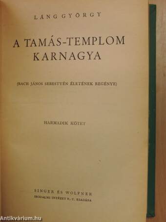 A Tamás-templom karnagya I-III.