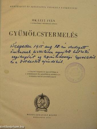 Gyümölcstermelés 1.