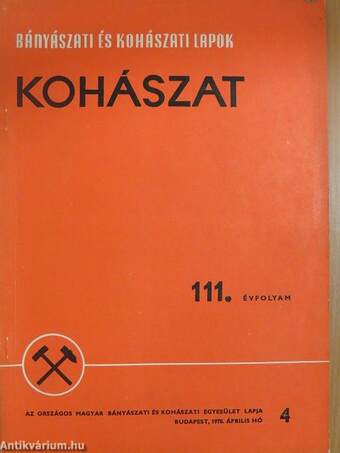 Bányászati és Kohászati Lapok - Kohászat 1978. április