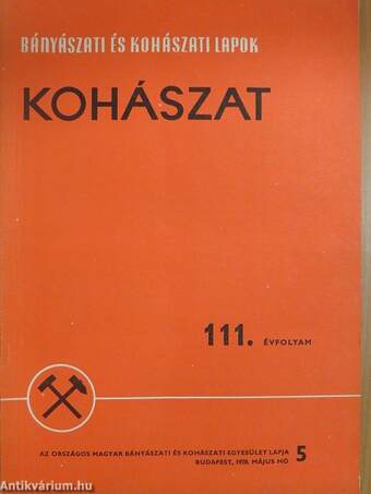 Bányászati és Kohászati Lapok - Kohászat 1978. május