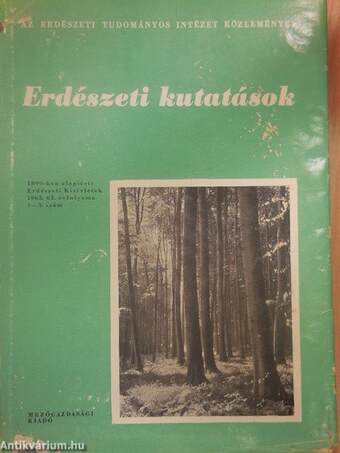 Erdészeti kutatások 1965/1-3.