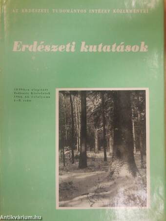 Erdészeti kutatások 1966/1-3.