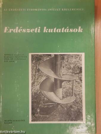 Erdészeti kutatások 1963/1-3. I-II.