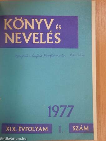 Könyv és Nevelés 1977/1-6.