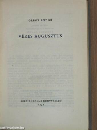 Véres augusztus