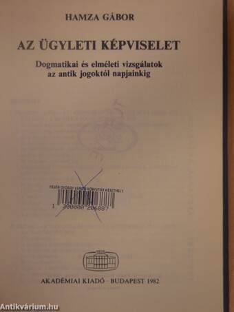 Az ügyleti képviselet