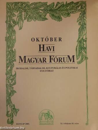 Október Havi Magyar Fórum 2003.