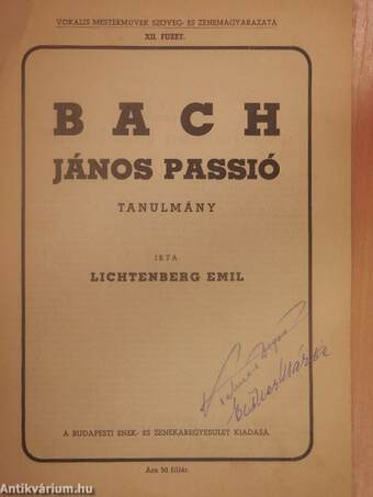 Bach: János passió