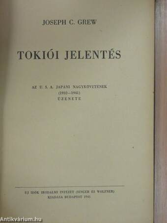 Tokiói jelentés