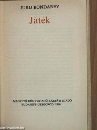 Játék