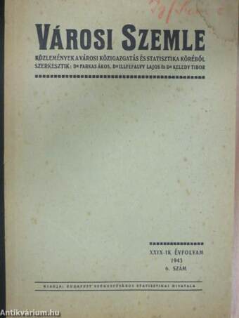 Városi Szemle 1943/6.