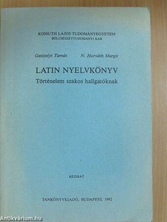 Latin nyelvkönyv