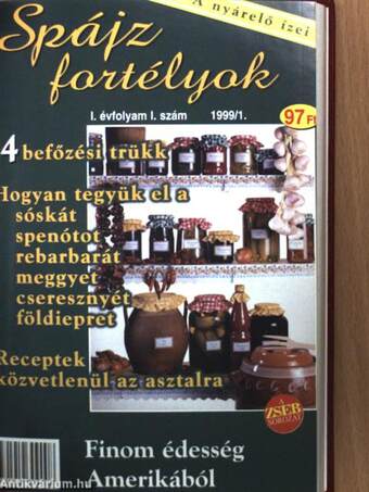 Desszert fortélyok/Konyhai fortélyok 1999. (nem teljes évfolyam)/Spájz fortélyok 1999. január-december