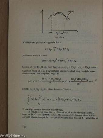 Valós egyváltozós függvények integrálszámítása