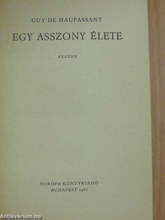 Egy asszony élete