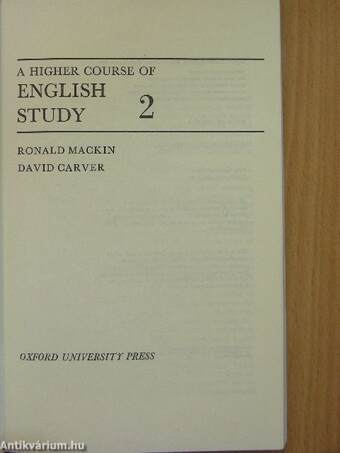 A Higher Course of English Study 2.