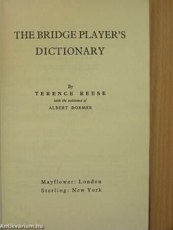 The bridge player's dictionary