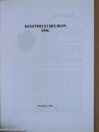 Keszthelyi Helikon 1996.