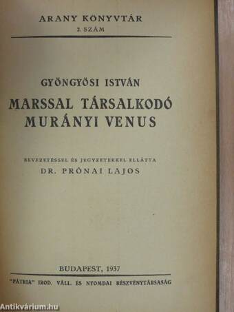 Marssal társalkodó Murányi Venus