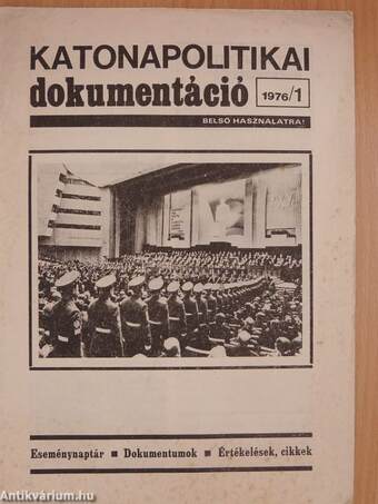 Katonapolitikai dokumentáció 1976/1