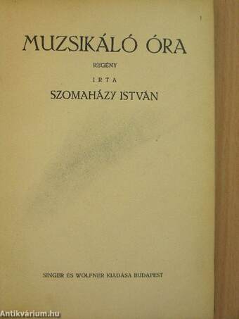 Muzsikáló óra