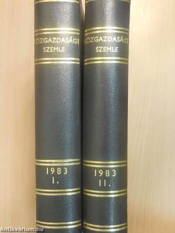 Közgazdasági Szemle 1983. január-december I-II.